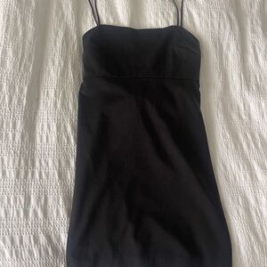 Zara Black Spaghetti Strap Dress